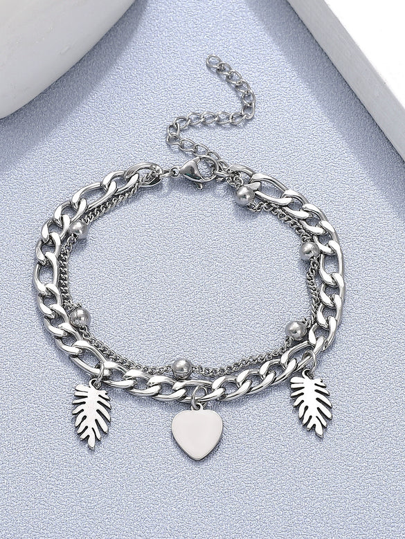 Bracelet Stainless Steel Alloy Unisex Electroplated Geometric Star Minimalist Style