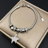 Bracelet Stainless Steel Alloy Unisex Electroplated Geometric Star Minimalist Style