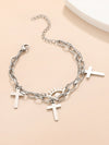 Bracelet Stainless Steel Alloy Unisex Electroplated Geometric Star Minimalist Style