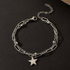 Bracelet Stainless Steel Alloy Unisex Electroplated Geometric Star Minimalist Style