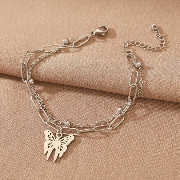 Bracelet Stainless Steel Alloy Unisex Electroplated Geometric Star Minimalist Style