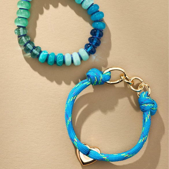 Bracelet Stainless Steel Color Braided Rope Heart Shape Geometric Electroplating Unisex