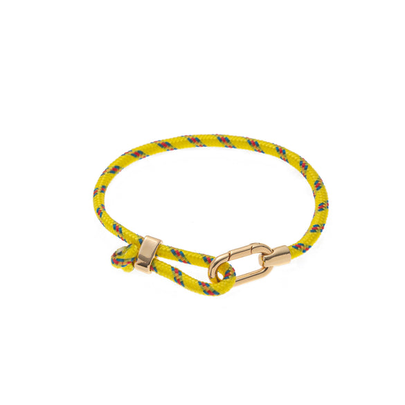 Bracelet Stainless Steel Color Braided Rope Heart Shape Geometric Electroplating Unisex