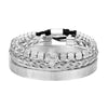 Bracelet Stainless Steel Copper Alloy Microinlaid Zircon Double Leopard Head Black Onyx Geometric Electroplating Style For Men