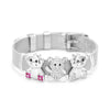 Bracelet Stainless Steel Copper Inlaid With Zircon Electroplating Personality Animals Letters Numbers Text Style