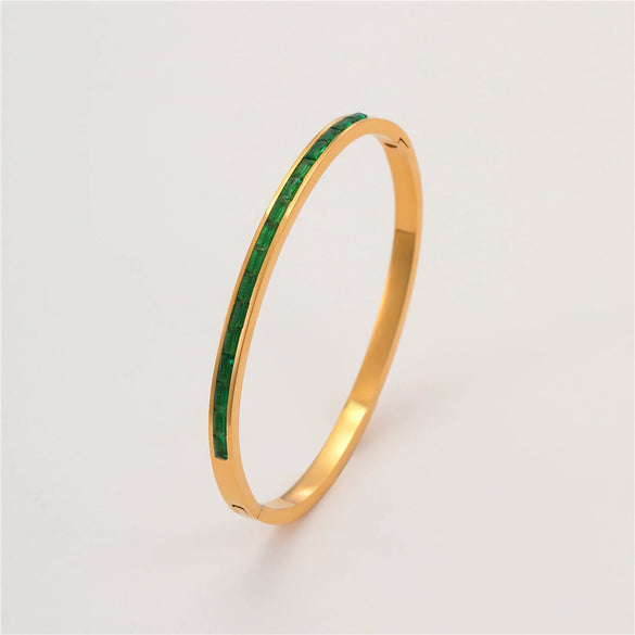 Bracelet Stainless Steel Geometric Diamond Electroplating Women's Jewelry