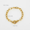 Bracelet Stainless Steel Geometric Electroplated For Women
