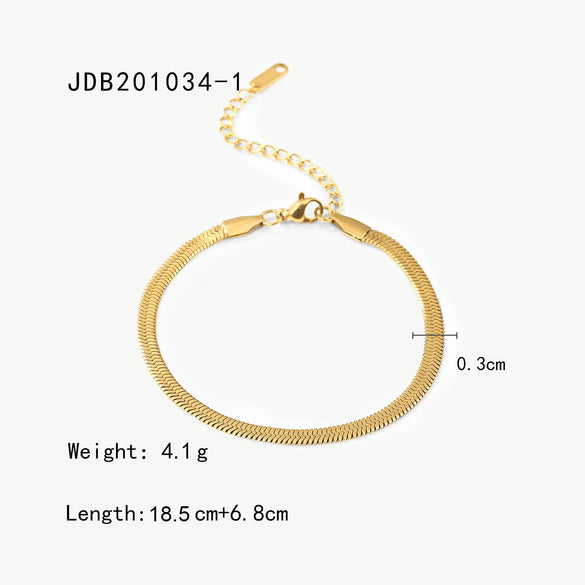Bracelet Stainless Steel Geometric Electroplated For Women