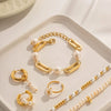 Bracelet Stainless Steel Geometric Electroplated Freshwater Pearl For Women