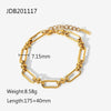 Bracelet Stainless Steel Geometric Electroplated Jewelry