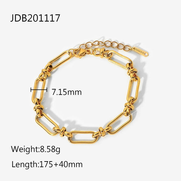 Bracelet Stainless Steel Geometric Electroplated Jewelry