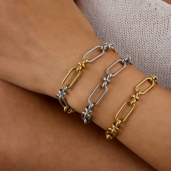 Bracelet Stainless Steel Geometric Electroplated Jewelry