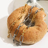 Bracelet Stainless Steel Geometric Electroplated Jewelry