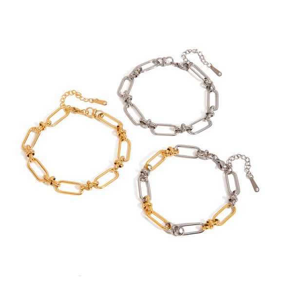 Bracelet Stainless Steel Geometric Electroplated Jewelry