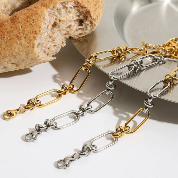 Bracelet Stainless Steel Geometric Electroplated Jewelry