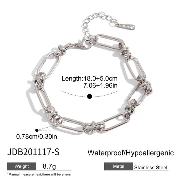 Bracelet Stainless Steel Geometric Electroplated Jewelry