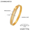 Bracelet 316L Stainless Steel Geometric Electroplated 18K Gold Nonfading Jewelry
