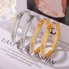 Bracelet 316L Stainless Steel Geometric Electroplated 18K Gold Nonfading Jewelry