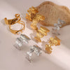 Bracelet Stainless Steel Geometric Electroplated 18K Gold Open Fashion Exaggerated Wide Version
