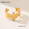 Bracelet Stainless Steel Geometric Electroplated 18K Gold Open Fashion Exaggerated Wide Version