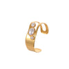 Bracelet Stainless Steel Geometric Electroplated 18K Gold Open Fashion Exaggerated Wide Version