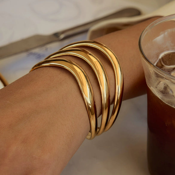 Bracelet Stainless Steel Geometric Electroplated Modern Minimalist Trendy Jewelry
