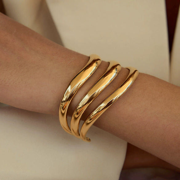 Bracelet Stainless Steel Geometric Electroplated Modern Minimalist Trendy Jewelry