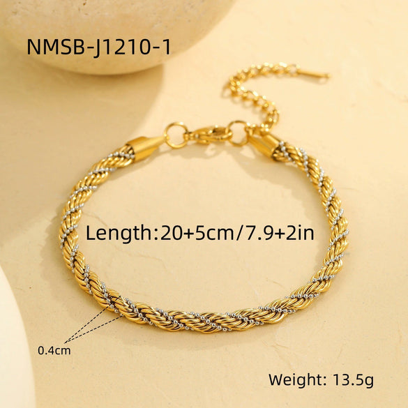 Bracelet Stainless Steel Geometric Electroplating Fashion Jewelry For Women