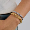 Bracelet Stainless Steel Geometric Electroplating Jewelry For Women Light Luxury Style
