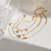 Bracelet Stainless Steel Geometric Electroplating Marine Series Minimalist