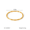 Bracelet Stainless Steel Geometric Electroplating