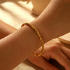 Bracelet Stainless Steel Geometric Electroplating