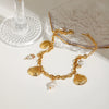 Bracelet Stainless Steel Geometric Electroplating