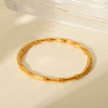 Bracelet Stainless Steel Geometric Electroplating