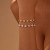 Bracelet Stainless Steel Geometric Heart Shape Electroplating Retro Light Luxury Style Jewelry For Women