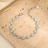 Bracelet Stainless Steel Geometric Heart Shape Electroplating Retro Light Luxury Style Jewelry For Women