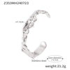 Bracelet 316L Stainless Steel Geometric Irregular Hammer Wavy 18K Gold Plated Handicrafts For Women