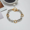 Bracelet Stainless Steel Geometric Light Luxury Highend Niche Design Electroplating For Women