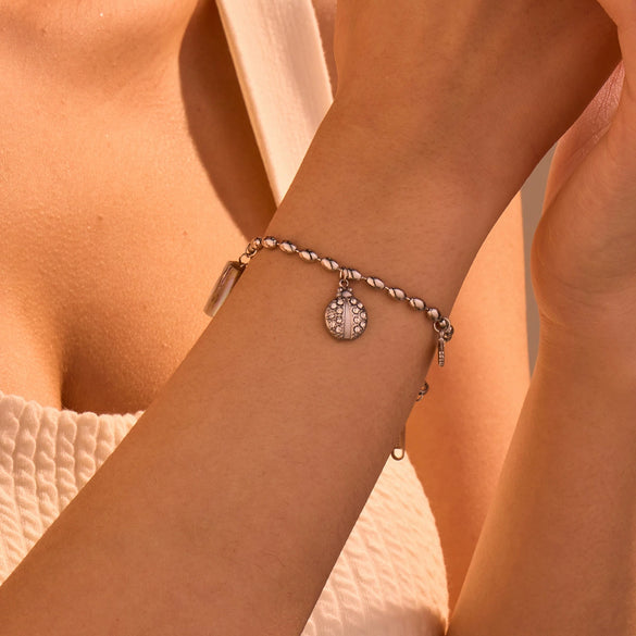 Bracelet Stainless Steel Geometric Pattern Electroplated Women's Fashion Marine Style Stacked