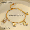 Bracelet Stainless Steel Geometric Pattern Electroplated Women's Fashion Marine Style Stacked