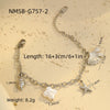 Bracelet Stainless Steel Geometric Pattern Electroplated Women's Fashion Marine Style Stacked