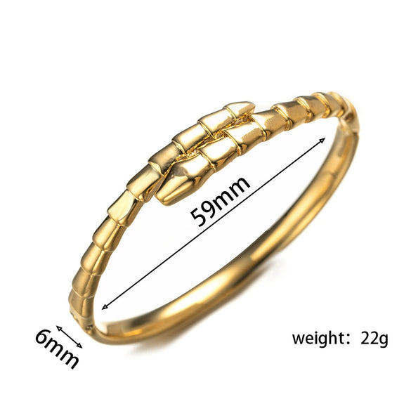 Bracelet Stainless Steel Geometric Shape Casting Electroplating Jewelry For Women