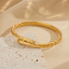 Bracelet Stainless Steel Geometric Shape Casting Electroplating Jewelry For Women