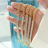 Bracelet 316L Stainless Steel Geometric Stitching Chain Full Diamond Zircon Plated 18K Gold Fashion Jewelry For Women