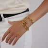 Bracelet Stainless Steel Geometric Style Electroplated