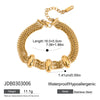 Bracelet Stainless Steel Geometric Style Electroplated