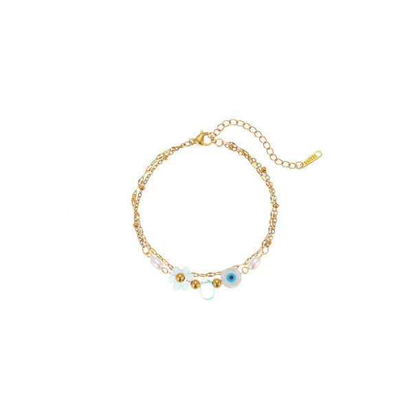Bracelet Stainless Steel Geometric Style Electroplating For Women