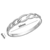 Bracelet Stainless Steel Geometric Twist Design Electroplating