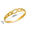Bracelet Stainless Steel Geometric Twist Design Electroplating