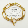 Bracelet Stainless Steel Geometric Twisted Chain Electroplating Fashion Ol Style